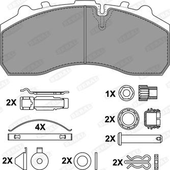 Beral 2910830004145674 - Bremžu uzliku kompl., Disku bremzes www.autospares.lv