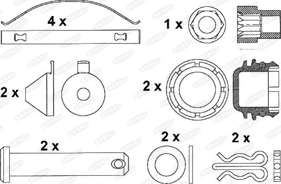 Beral 2911527004145503 - Bremžu uzliku kompl., Disku bremzes www.autospares.lv