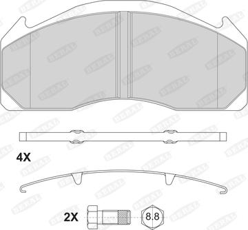 Beral 2912529004145674 - Bremžu uzliku kompl., Disku bremzes www.autospares.lv