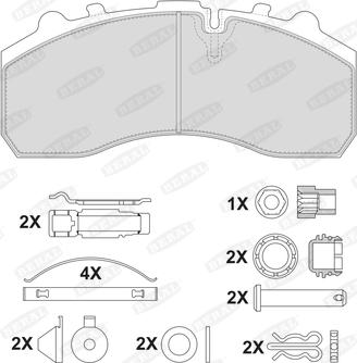 Beral 2917930004145674 - Bremžu uzliku kompl., Disku bremzes www.autospares.lv