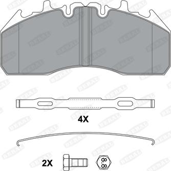 Beral 29 174 29.00 41 4567 4 - Bremžu uzliku kompl., Disku bremzes www.autospares.lv