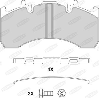 Beral 2917729004145724 - Bremžu uzliku kompl., Disku bremzes www.autospares.lv