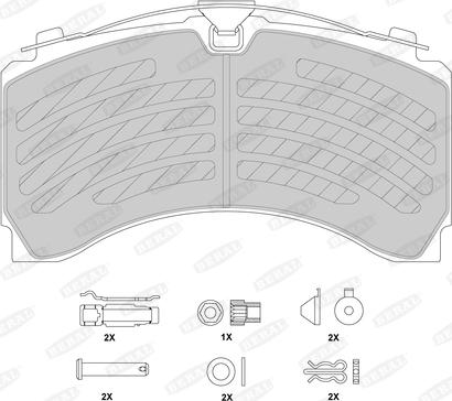 Beral 2924435004172113 - Тормозные колодки, дисковые, комплект www.autospares.lv