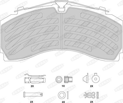 Beral 2924635004171113 - Brake Pad Set, disc brake www.autospares.lv