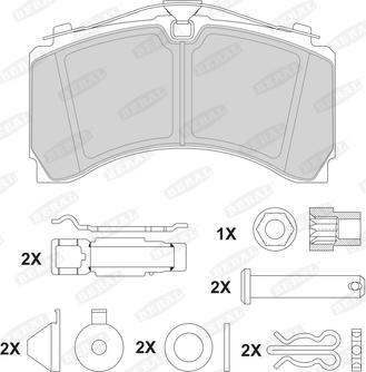 Beral 2924635004171213 - Тормозные колодки, дисковые, комплект www.autospares.lv