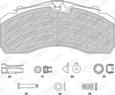 Beral 2925330004145504 - Bremžu uzliku kompl., Disku bremzes www.autospares.lv