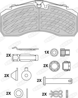 Beral 2925330004145674 - Bremžu uzliku kompl., Disku bremzes www.autospares.lv