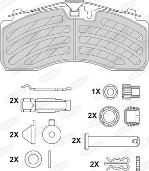 Beral 2925730004152004 - Bremžu uzliku kompl., Disku bremzes www.autospares.lv