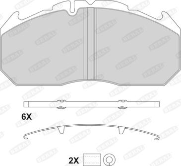 Beral 2921028004145504 - Bremžu uzliku kompl., Disku bremzes autospares.lv