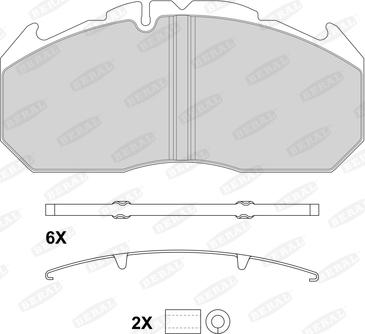 Beral 2921028004145684 - Brake Pad Set, disc brake www.autospares.lv