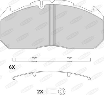 Beral 2921028004145674 - Bremžu uzliku kompl., Disku bremzes autospares.lv