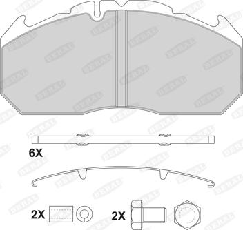 Beral 2921028004145724 - Bremžu uzliku kompl., Disku bremzes www.autospares.lv