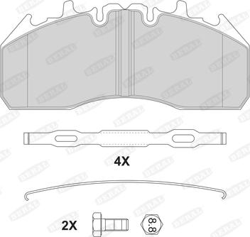 Beral 2921829004145674 - Bremžu uzliku kompl., Disku bremzes www.autospares.lv