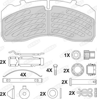 Beral 2921330004105394 - Brake Pad Set, disc brake www.autospares.lv