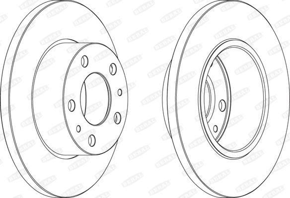 Beral BCR195A - Bremžu diski www.autospares.lv