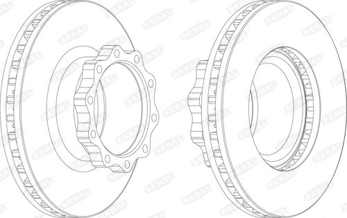 Beral BCR147A - Bremžu diski www.autospares.lv