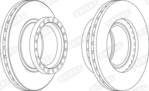 Beral BCR157A - Bremžu diski www.autospares.lv