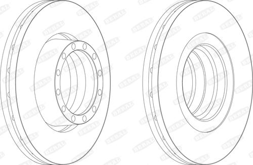 Beral BCR132A - Bremžu diski www.autospares.lv