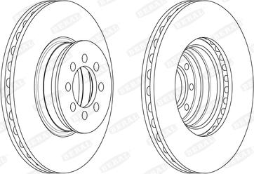 Beral BCR335A - Bremžu diski www.autospares.lv