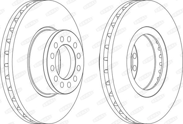 Beral BCR331A - Bremžu diski www.autospares.lv