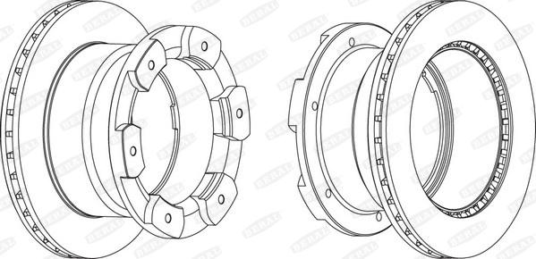 Beral BCR332A - Bremžu diski www.autospares.lv