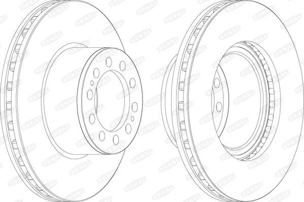 Beral BCR323A - Bremžu diski www.autospares.lv