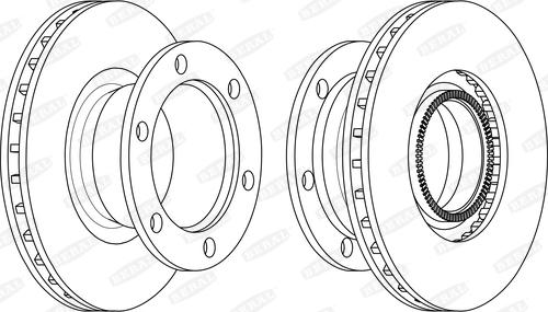 Beral BCR295A - Bremžu diski www.autospares.lv