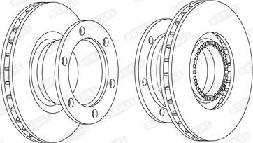 Beral BCR296A - Bremžu diski www.autospares.lv