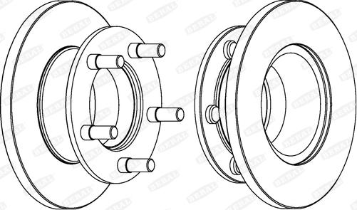 Beral BCR221A - Bremžu diski www.autospares.lv