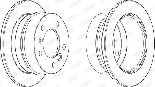 Beral BCR227A - Bremžu diski www.autospares.lv