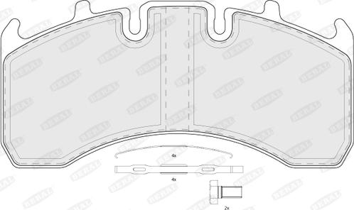 Beral BCV29169TK - Bremžu uzliku kompl., Disku bremzes www.autospares.lv