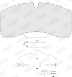 Beral BCV29162TK - Bremžu uzliku kompl., Disku bremzes www.autospares.lv