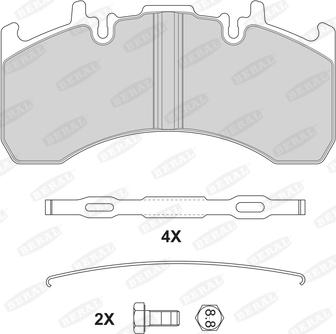 Beral BCV29177TK - Bremžu uzliku kompl., Disku bremzes www.autospares.lv