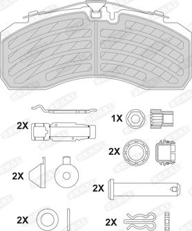 GRAU 1913319010 - Bremžu uzliku kompl., Disku bremzes www.autospares.lv