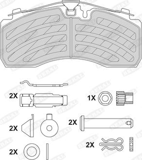 Beral BCV29257TK - Bremžu uzliku kompl., Disku bremzes www.autospares.lv