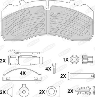 Beral BCV29213TK - Brake Pad Set, disc brake www.autospares.lv