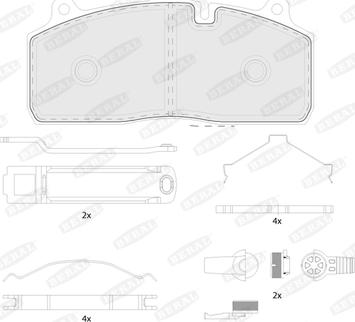 Beral BCV29274TK - Brake Pad Set, disc brake www.autospares.lv