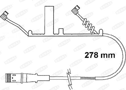 Beral FAI161 - Indikators, Bremžu uzliku nodilums www.autospares.lv