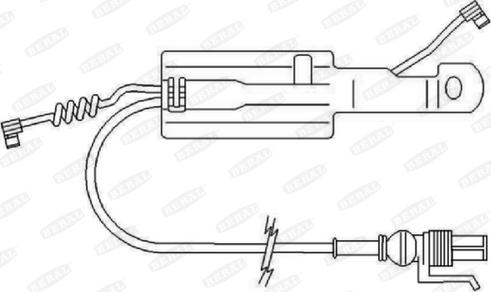 Beral FAI168 - Indikators, Bremžu uzliku nodilums www.autospares.lv