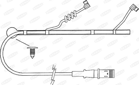 Beral UAI164 - Indikators, Bremžu uzliku nodilums www.autospares.lv