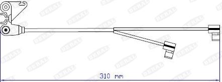 Beral UAI160 - Indikators, Bremžu uzliku nodilums www.autospares.lv