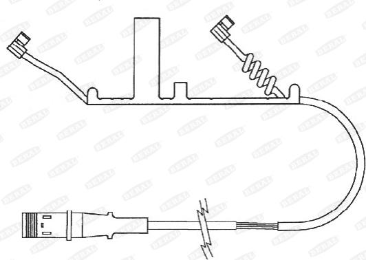 Beral UAI161 - Indikators, Bremžu uzliku nodilums www.autospares.lv