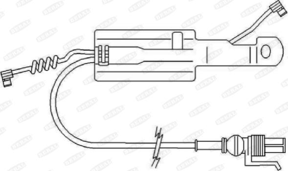 Beral UAI168 - Indikators, Bremžu uzliku nodilums www.autospares.lv