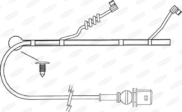 Beral UAI163 - Indikators, Bremžu uzliku nodilums www.autospares.lv