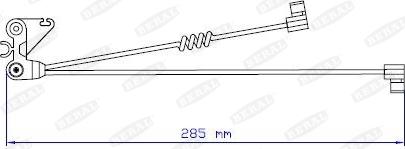 Beral UAI125 - Indikators, Bremžu uzliku nodilums www.autospares.lv