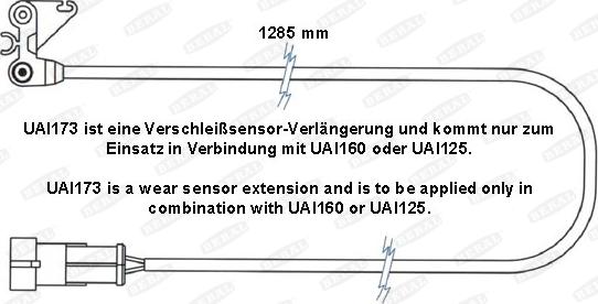 Beral UAI173 - Indikators, Bremžu uzliku nodilums www.autospares.lv