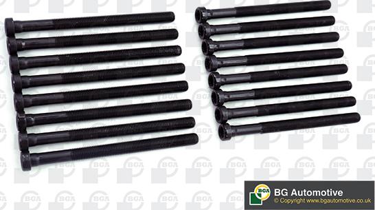 BGA BK3369 - Комплект болтов головки цилиндра www.autospares.lv