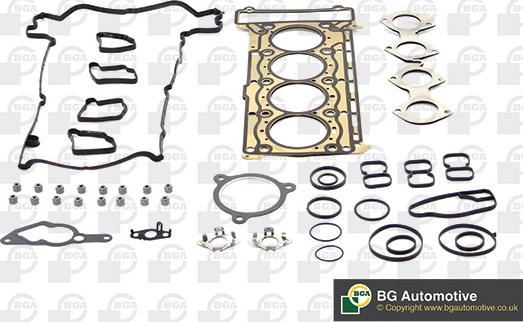 BGA HK2909 - Gasket Set, cylinder head www.autospares.lv