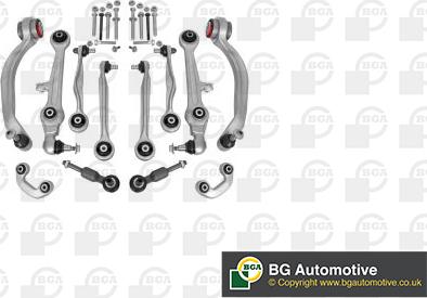 BGA KS9600 - Remkomplekts, Neatk. balstiekārtas šķērssvira autospares.lv