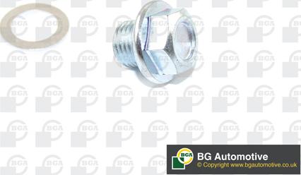 BGA PK2500 - Резьбовая пробка, масляный поддон www.autospares.lv